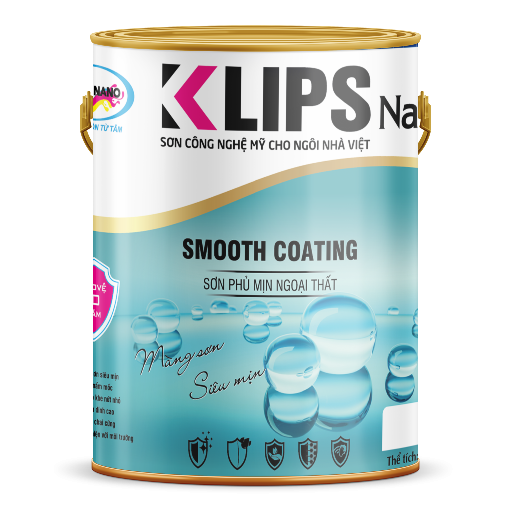 Sơn phủ mịn ngoại thất Klips