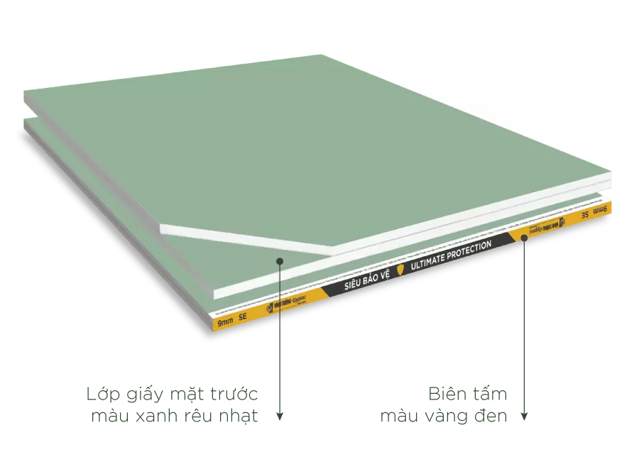 Tấm Gyproc Vĩnh Tường Siêu bảo vệ